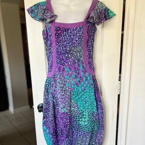 Chaudry by Anthropologie Peacock Dress